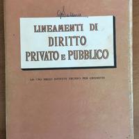 Libro: Lineamenti di diritto privato e pubblico