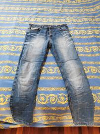 jeans pantaloni moto taglia L 50 protezioni kevlar