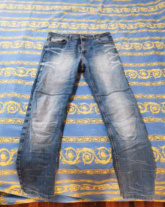 jeans pantaloni moto taglia L 50 protezioni kevlar