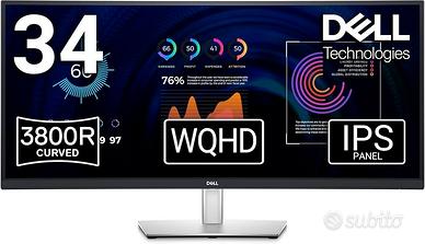 Monitor curvo ultrawide Dell P3424WE – 34” WQHD US