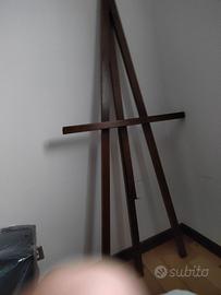 cavalletto da pittura trepiedi in legno Pregiato s