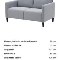 Divano Ikea 2 posti 