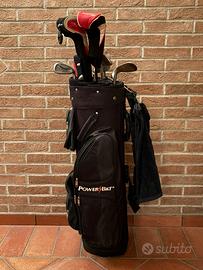 Set  completo mazze da golf con sacca e carrello