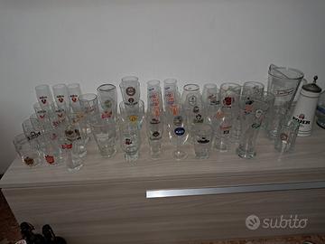 Collezione bicchieri da birra