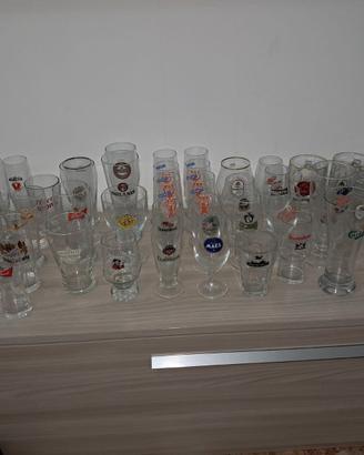 Collezione bicchieri da birra
