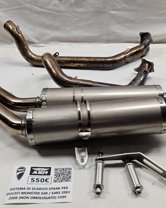 SISTEMA DI SCARICO RACING SPARK PER DUCATI MONSTER
