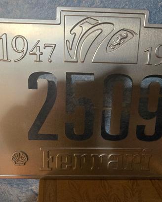 targa commemorativa 50 ferrari