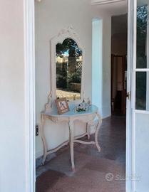 consolle con specchio shabby chic 