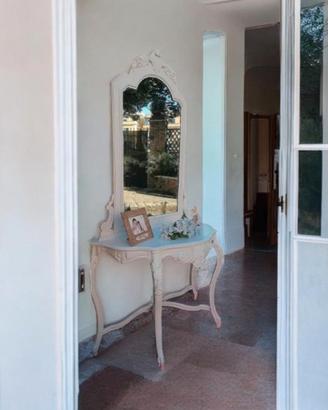 consolle con specchio shabby chic 