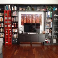 libreria ikea e mobile tv