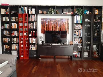 libreria ikea e mobile tv