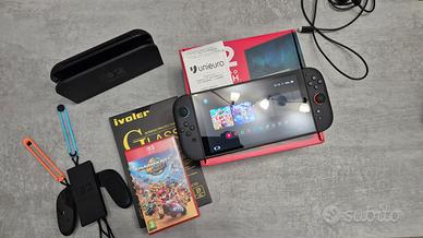 Nintendo Switch 2+Mario Kart World+vetri protettiv