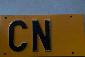 Targa vintage anni ‘70, CN (Cuneo)