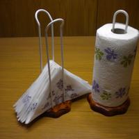 SET DA TAVOLA VINTAGE: PORTATOVAGLIOLI+PORTAROTOLO