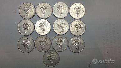 lotto di 13 monete italia