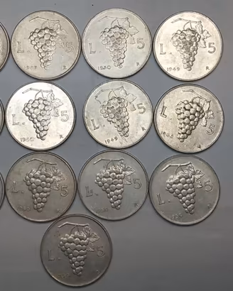 lotto di 13 monete italia