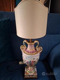 Capodimonte - Antica lampada da tavolo