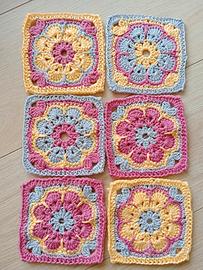 Decorazioni casa Mattonelle GrannySquare uncinetto