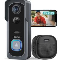 BOIFUN Videocitofono Wifi 2K UHD Campanello Senza