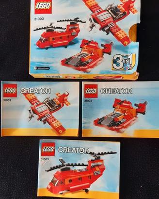 Lego creator 3 in 1 31003 aeroplano/elicottero/ov