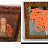 specchio in legno vintage 