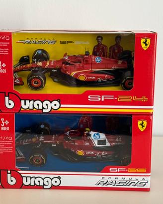 F1 Bburago 1/43 Ferrari SF24 Leclerc SF25 Hamilton