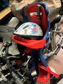 Seggiolino anteriore bicicletta casco incluso
