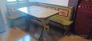 SCONTO: Tavolo in legno con panca tirolese