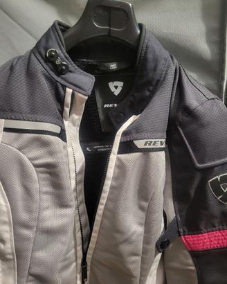 Giacca moto Rev it Ghiaccio nera S (uomo e donna)