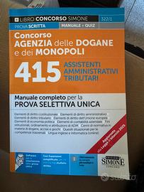 Libro concorso agenzia delle dogane e dei monopoli