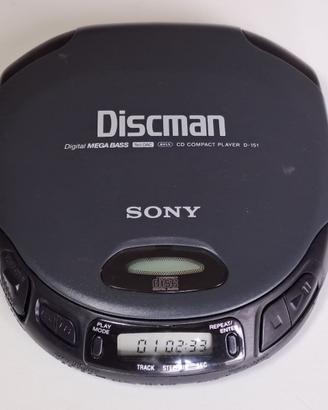 Sony Discman D-151 CD Player con uscita LINE-OUT