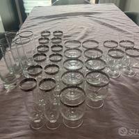 🥂 Servizio bicchieri vintage – lotto completo