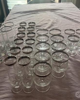 🥂 Servizio bicchieri vintage – lotto completo