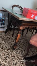 TAVOLO PRANZO D’EPOCA LEGNO MASSELLO