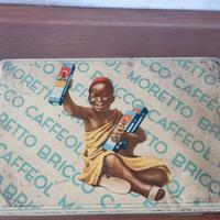 Scatola in latta d'epoca Caffè Moretto