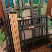 Letto bambini casetta  + materasso 140x200