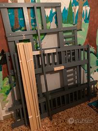 Letto bambini casetta  + materasso 140x200