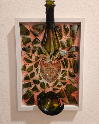 Quadro Painting dom perignon resina epoxy