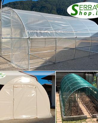 Serra tunnel arco telo rete antigrandine serre pvc