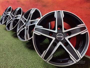 Cerchi VW T7 T6 T5 Crafter 8Jx18 ET50 5x120 MAK