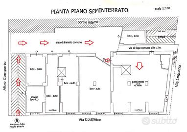 C/o Via Garibaldi Garage x Moto mq. 159