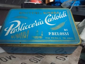 scatola in latta pasticceria castoldi novara