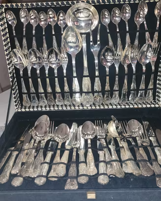 set posate argento placcato 800