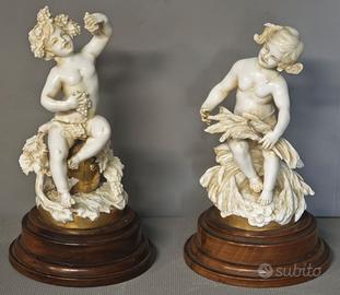 Vienna Porcellana – Coppia putti 4 stagioni