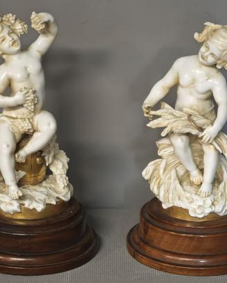Vienna Porcellana – Coppia putti 4 stagioni