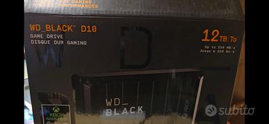 WD_Black D10 GameDrive Hard Disk 12TB USB 3.2 Xbox