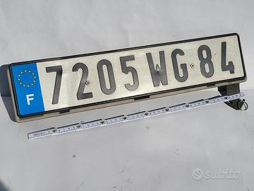 TARGA ORIGINALE FRANCESE ANNI '90 perfetta complet