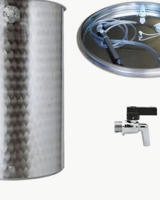 n. 2 cisterne serbatoio acciaio 400L  vino o olio