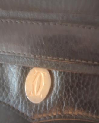 borsetta in pelle Cartier vintage con catinella