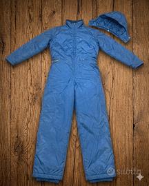 Tuta da Sci Integrale Vintage Blu Taglia M